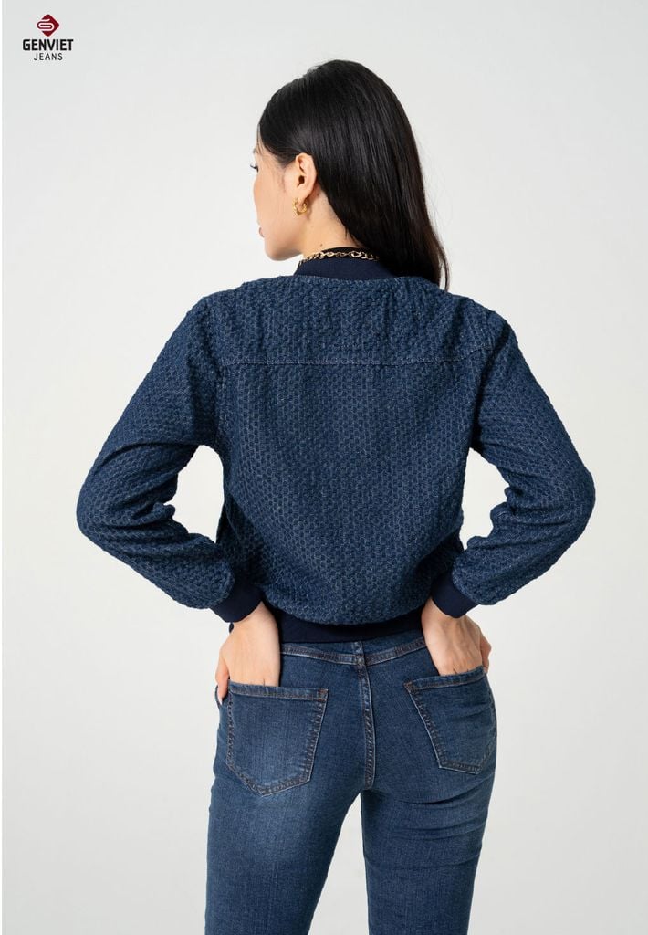 Áo Khoác Jeans Nữ 1 Lớp TK126J8456