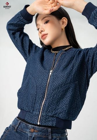 Áo Khoác Jeans Nữ 1 Lớp TK126J8456