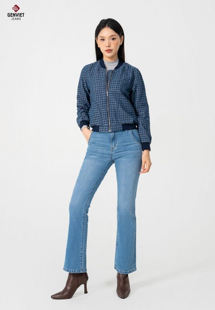 Áo Khoác Jeans Nữ 1 Lớp TK126J8456