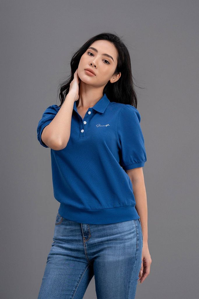 Áo Polo Cộc Tay Nữ Thun Suông DP324T2227