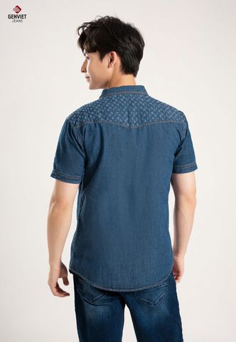 Áo Sơ Mi Jeans Cộc Tay Nam X3324J8198
