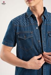 Áo Sơ Mi Jeans Cộc Tay Nam X3324J8198