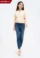 Áo Sơ Mi Cộc Tay Nữ Cotton Suông Vừa TA323C2162