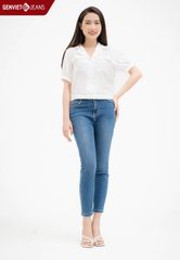 Áo Sơ Mi Cộc Tay Nữ Cotton Suông Vừa TA323C2162