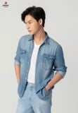  Áo Sơ mi Dài Tay Nam Jeans Sợi Cotton USA Suông Vừa Trẻ Trung T3123J8536 