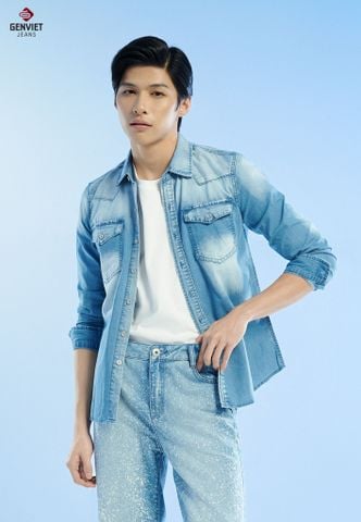 Áo Sơ Mi Jeans Dài Tay Nam T3121J8535
