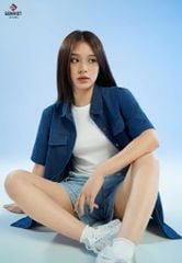 Áo Sơ Mi Jeans Cộc Tay Unisex XAU24J8572