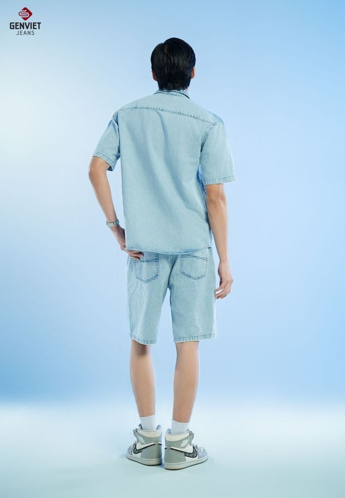 Áo Sơ Mi Jeans Cộc Tay Nam X3324J8705