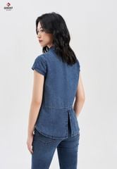 Áo Sơ Mi Jeans Cộc Tay Nữ TA324J8219