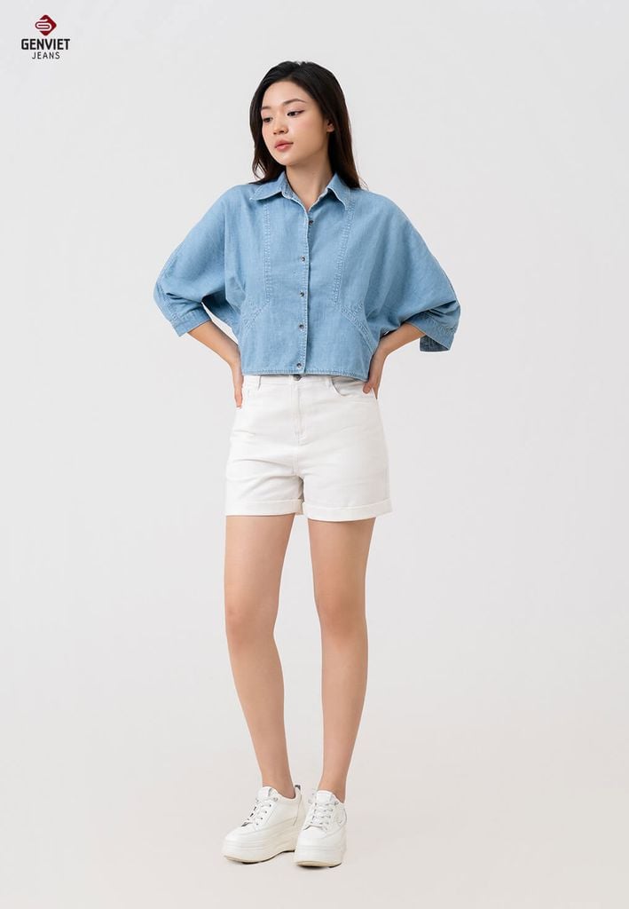 Áo Sơ Mi Jeans Dài Tay Nữ TA129J8540