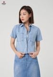  Áo Sơ Mi Cộc Tay Nữ Jeans Suông Vừa Trẻ Trung TA323J8574 