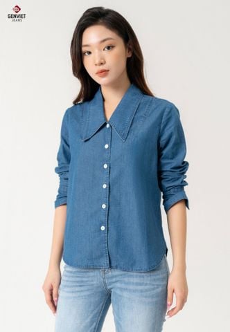 Áo Sơ Mi Jeans Dài Tay Nữ TA124J8542