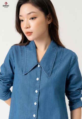 Áo Sơ Mi Jeans Dài Tay Nữ TA124J8542