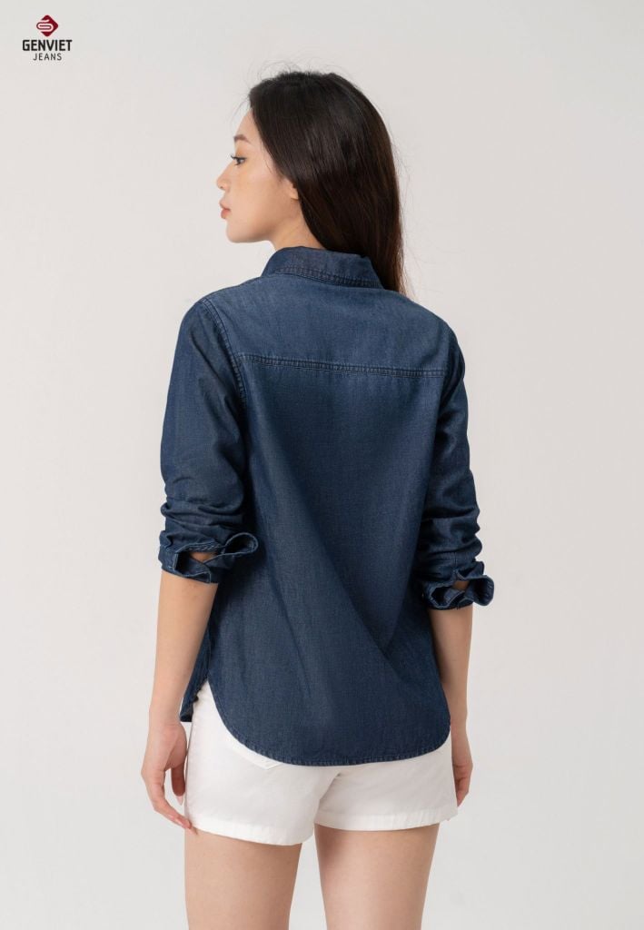 Áo Sơ Mi Jeans Dài Tay Nữ TA123J8541