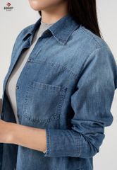 Áo Sơ Mi Jeans Dài Tay Nữ TA124J8425