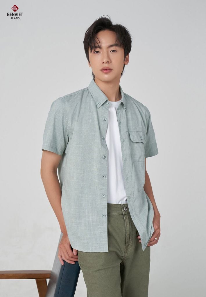 Áo Sơ Mi Cộc Tay Nam T3321C8636