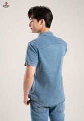 Áo Sơ Mi Jeans Cộc Tay Nam T3321J8194