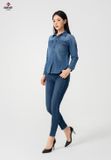  Áo Sơ Mi Dài Tay Nữ Jeans Suông Vừa TA123J8429 