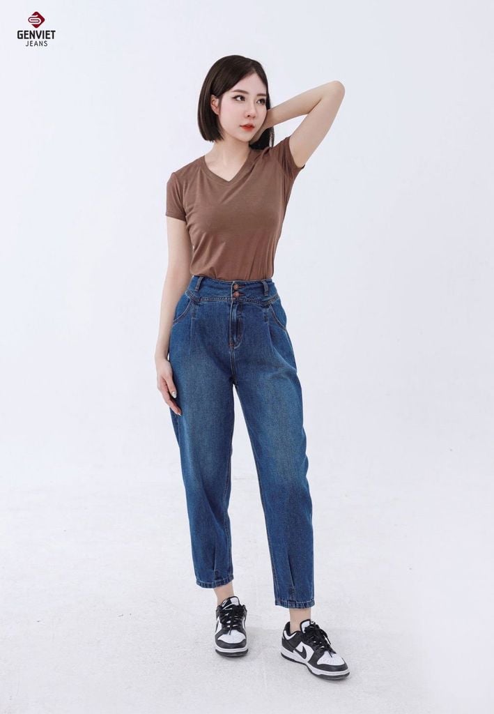 Áo Thun Cộc Tay Nữ Cotton Suông Vừa TC323T8231