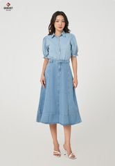 Áo Sơ Mi Jeans Cộc Tay Nữ TA323J8573