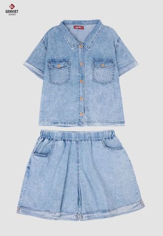 Bộ Jeans Bé Trai Jeans Suông Vừa KE223J8301