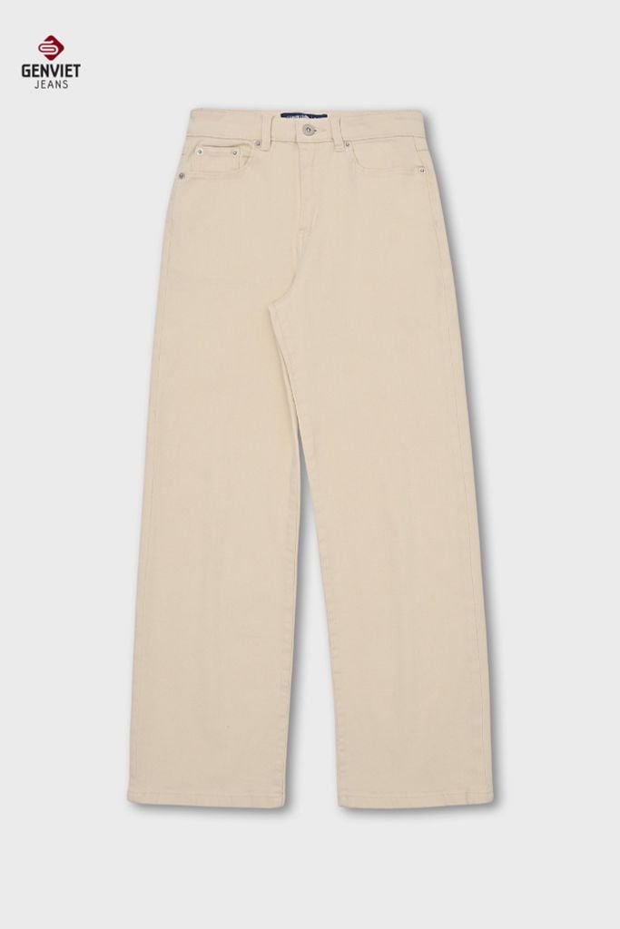 Quần Dài Jeans Nữ Suông Vừa