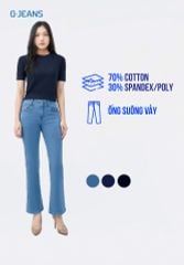 Quần Jeans Nữ Suông Vảy DQ1210J08783
