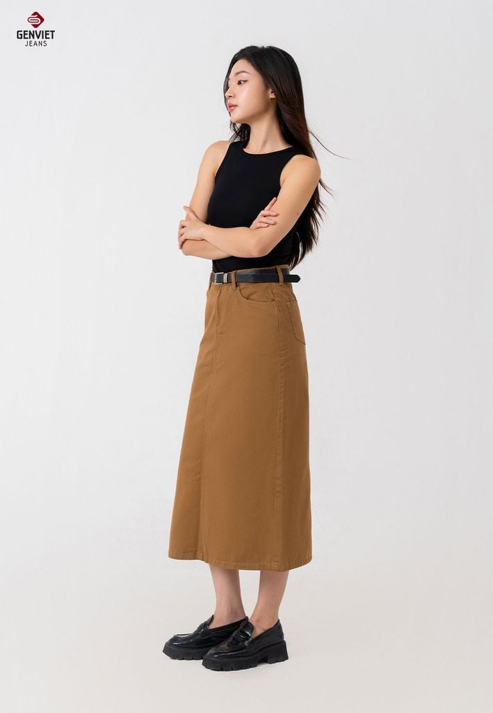 Juyp Kaki Nữ Dáng Suông TJ228K8552