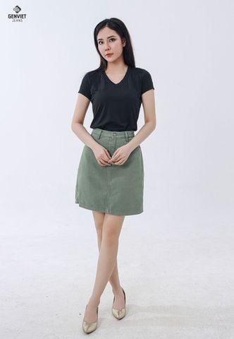 Juyp Kaki Nữ Dáng A TJ328K8326