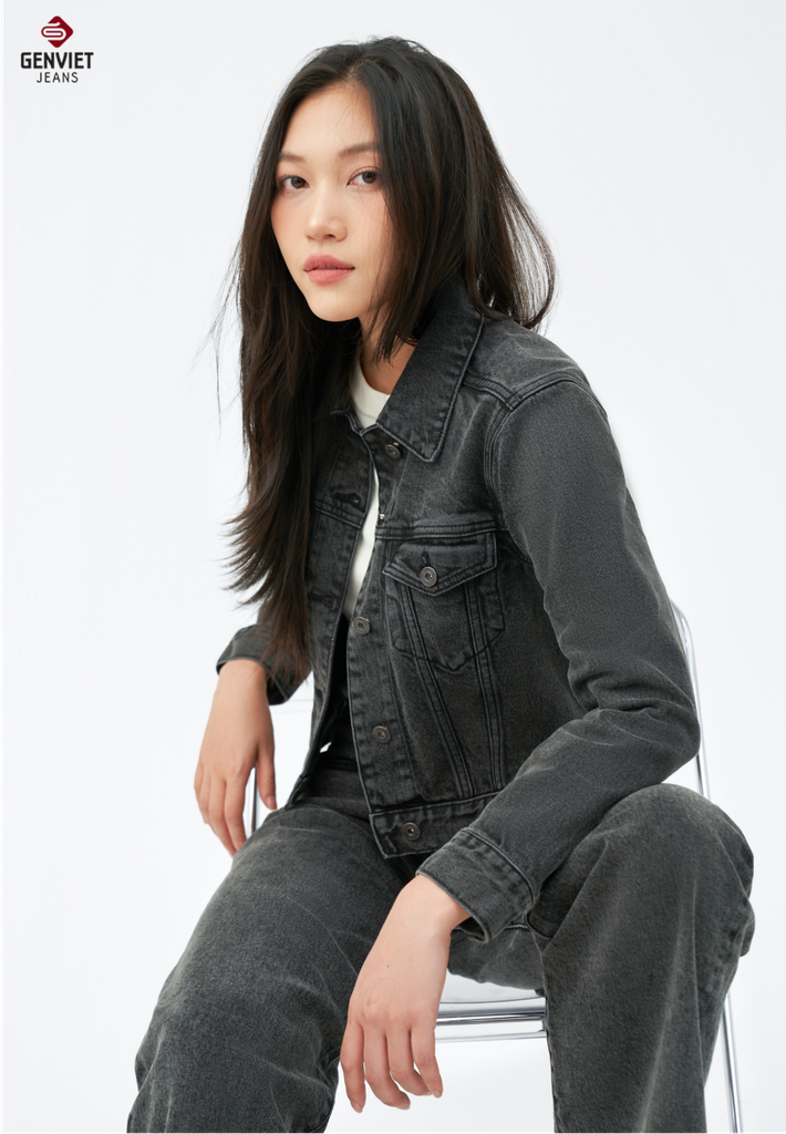 Áo Khoác Jeans Nữ Croptop XK1229J08833