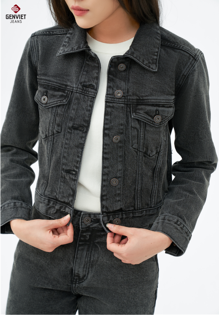 Áo Khoác Jeans Nữ Croptop XK1229J08833
