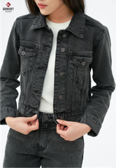 Áo Khoác Jeans Nữ Croptop XK1229J08833