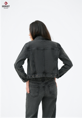 Áo Khoác Jeans Nữ Croptop XK1229J08833