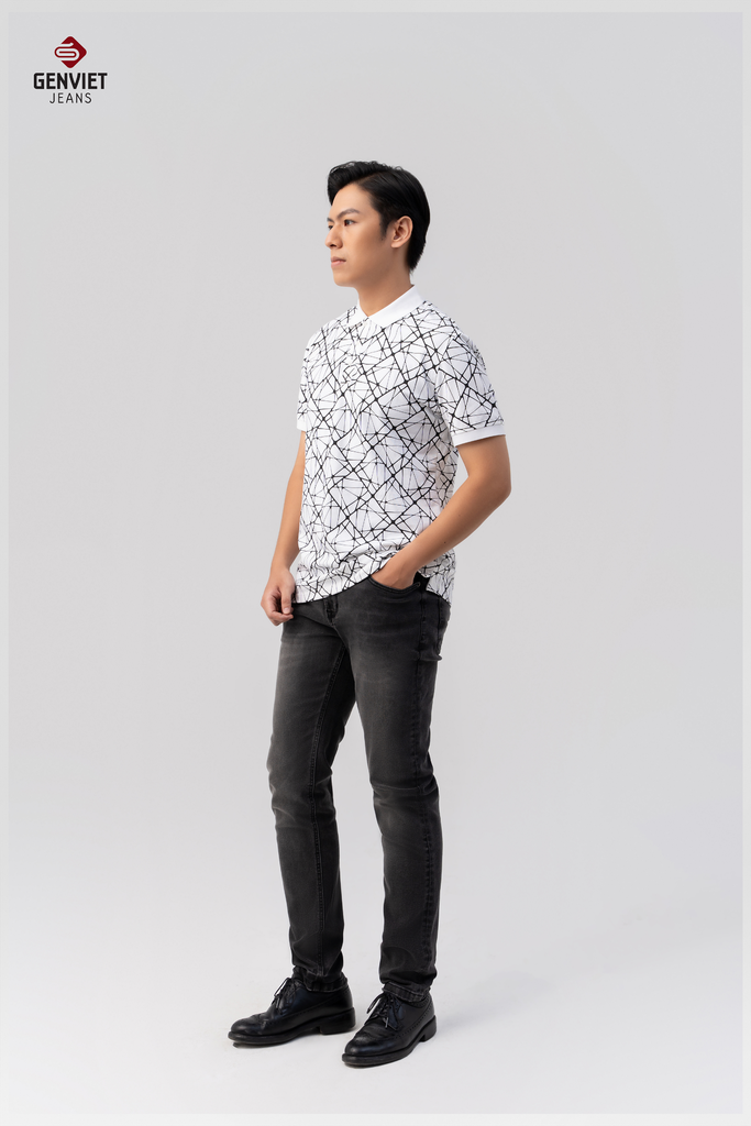 Quần Jeans Nam Ống Col Vừa TQ1103J08747