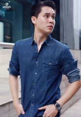 Áo Sơ Mi Jeans Dài Tay Nam