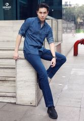 Áo Sơ Mi Jeans Dài Tay Nam