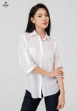  Áo Sơ Mi Dài Tay Nữ Cotton Suông Free Size DA124C8179 