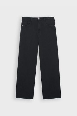 Quần dài jeans nữ dáng suông vừa DQ1223J08980