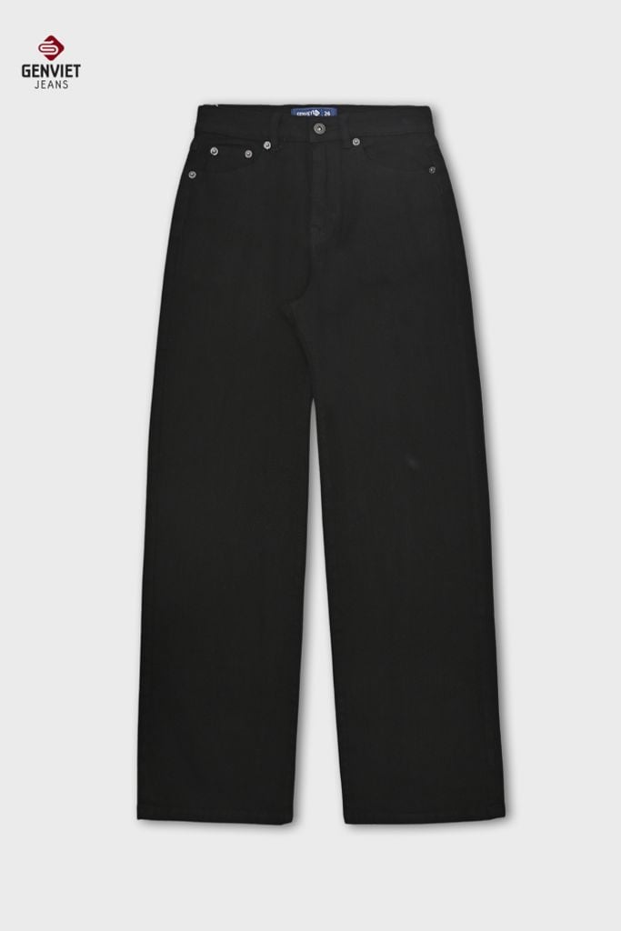 Quần Dài Jeans Nữ Suông Vừa