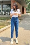  Quần Tây Dài Nữ Jeans DQ106J8282 