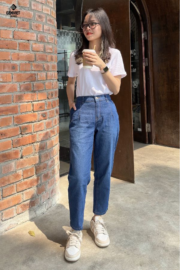 Quần Jeans Nữ Dáng Chinos DQ106J8282