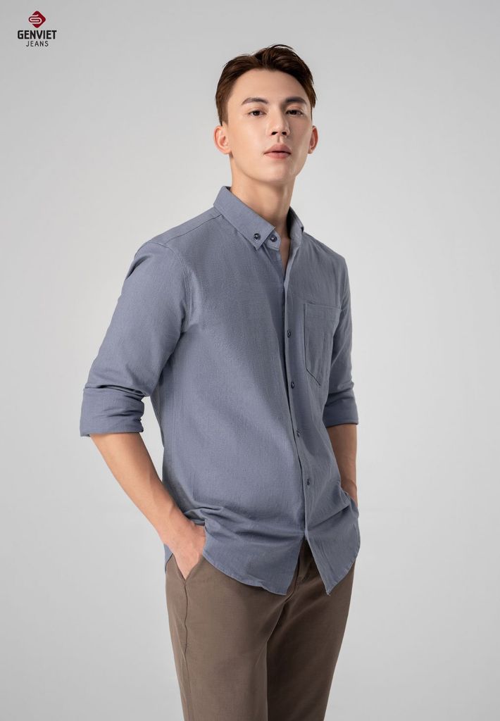 Áo Sơ Mi Dài Tay Nam D3121C8254