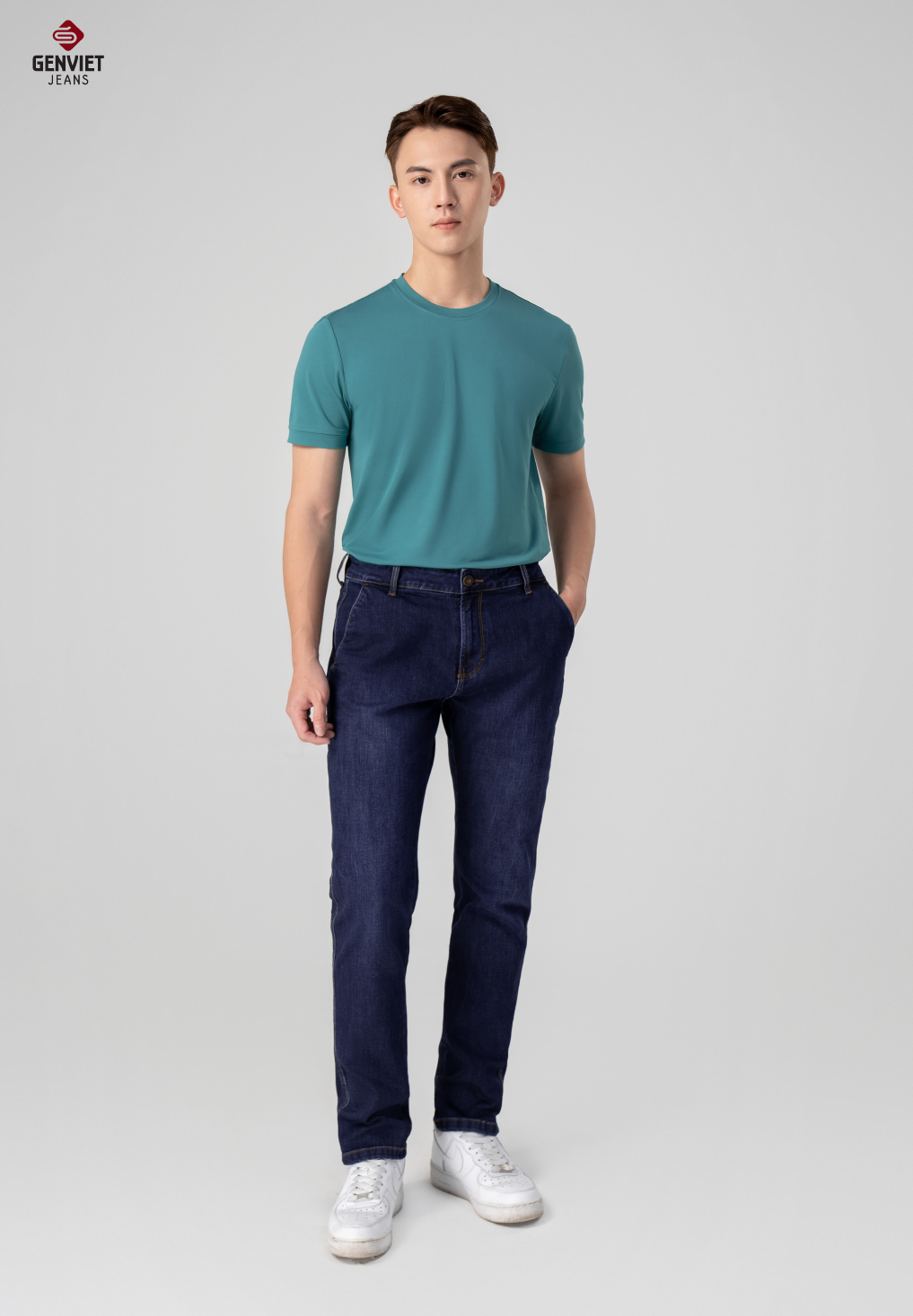  Quần Dài Nam Jeans Col Đứng D1108J8285 