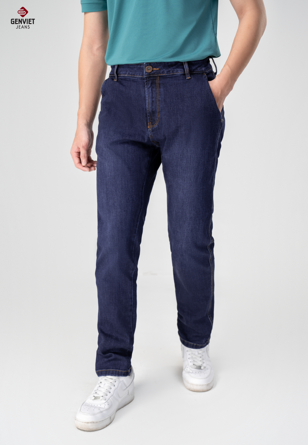  Quần Dài Nam Jeans Col Đứng D1108J8285 