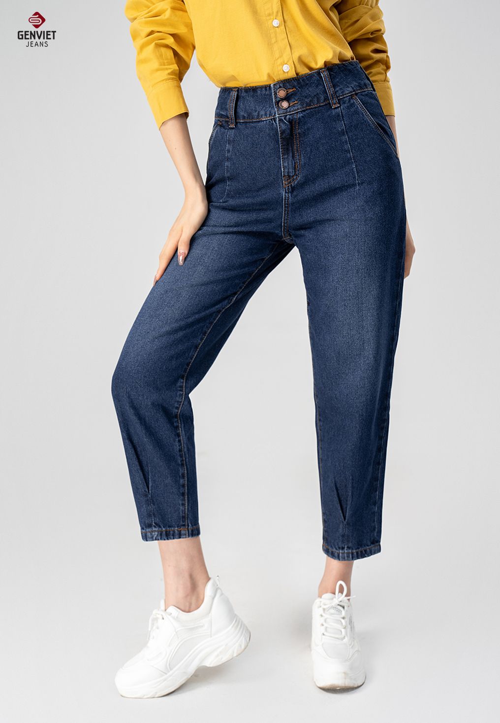  Quần Dài Nữ Jeans Col Thụng TQ104J8360 