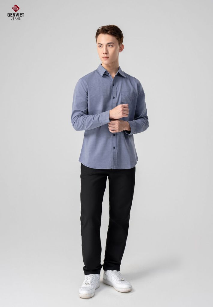 Áo Sơ Mi Dài Tay Nam D3121C8165