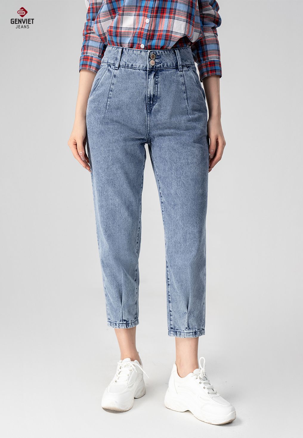  Quần Dài Nữ Jeans Col Thụng TQ104J8360 