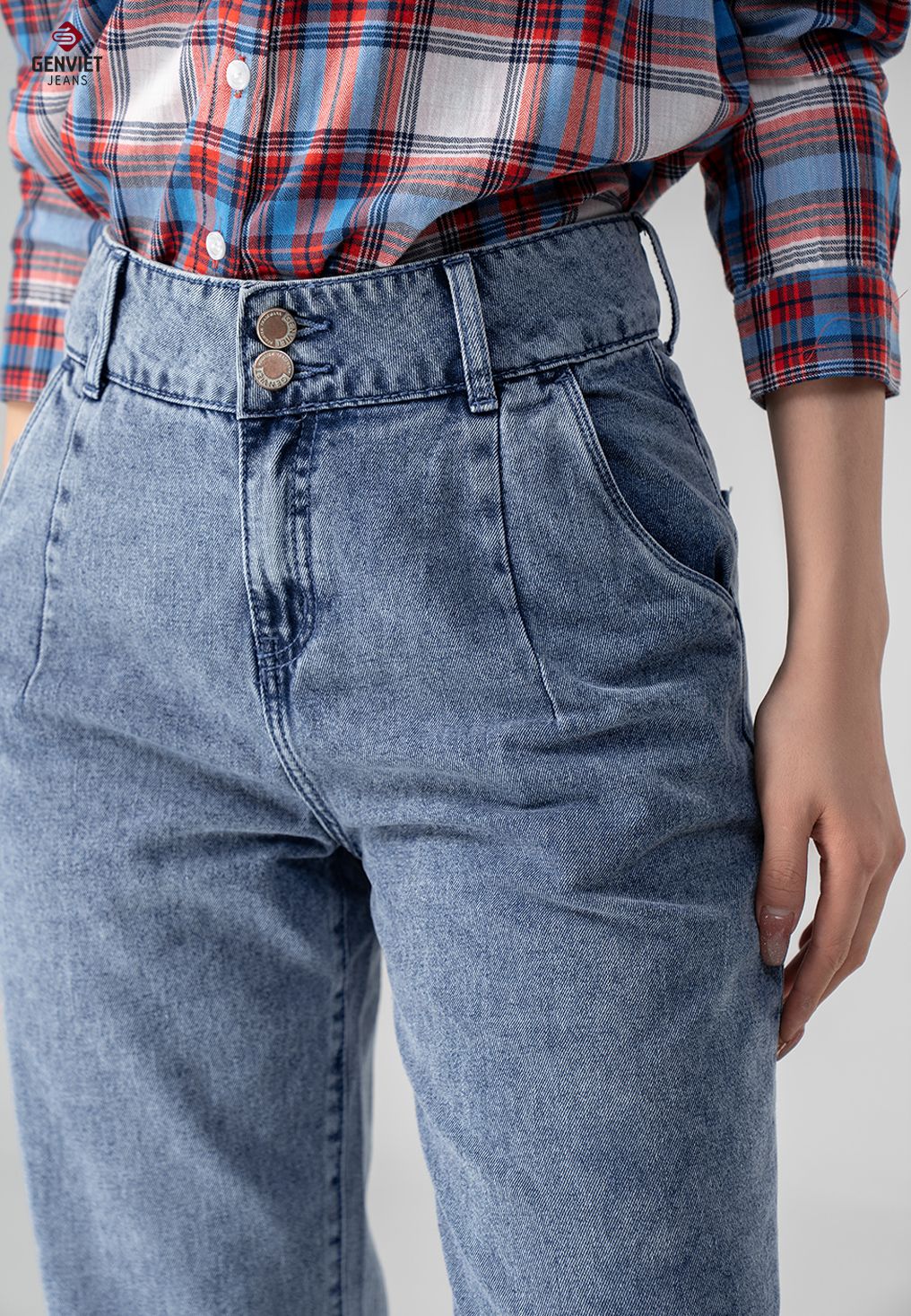  Quần Dài Nữ Jeans Col Thụng TQ104J8360 