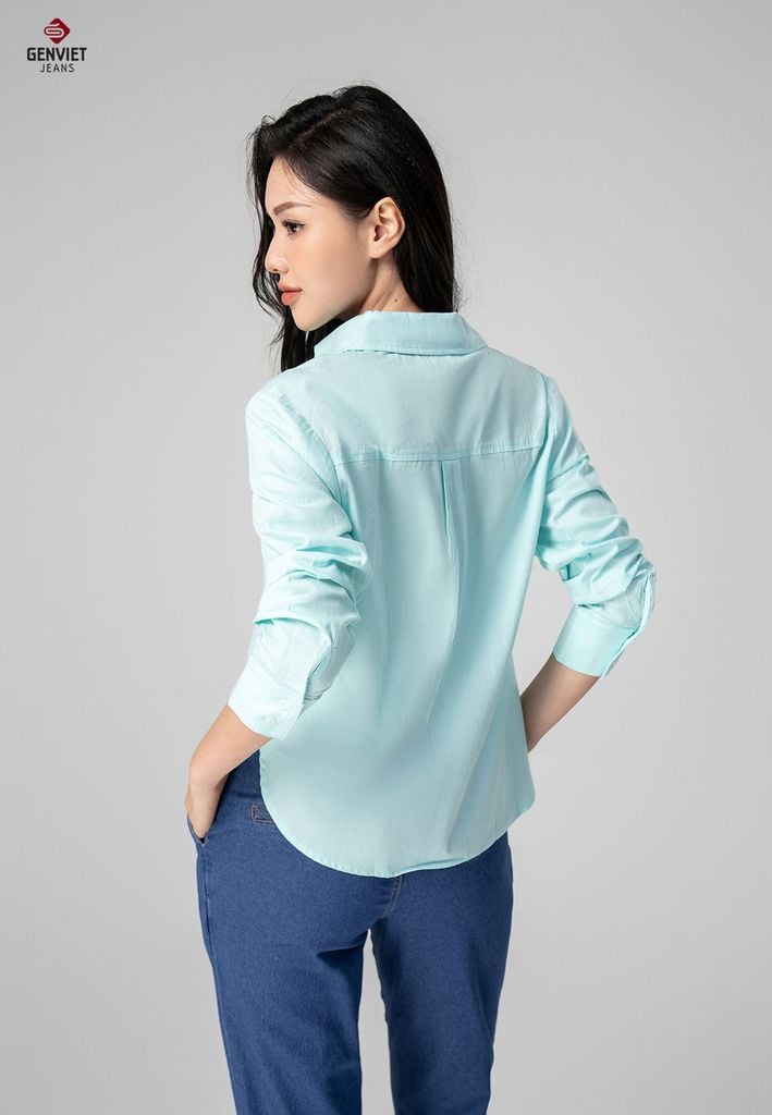 Áo Sơ Mi Dài Tay Nữ DA123C8253