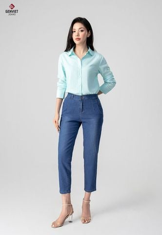 Quần Jeans Nữ Dáng Baggy DQ106J8338
